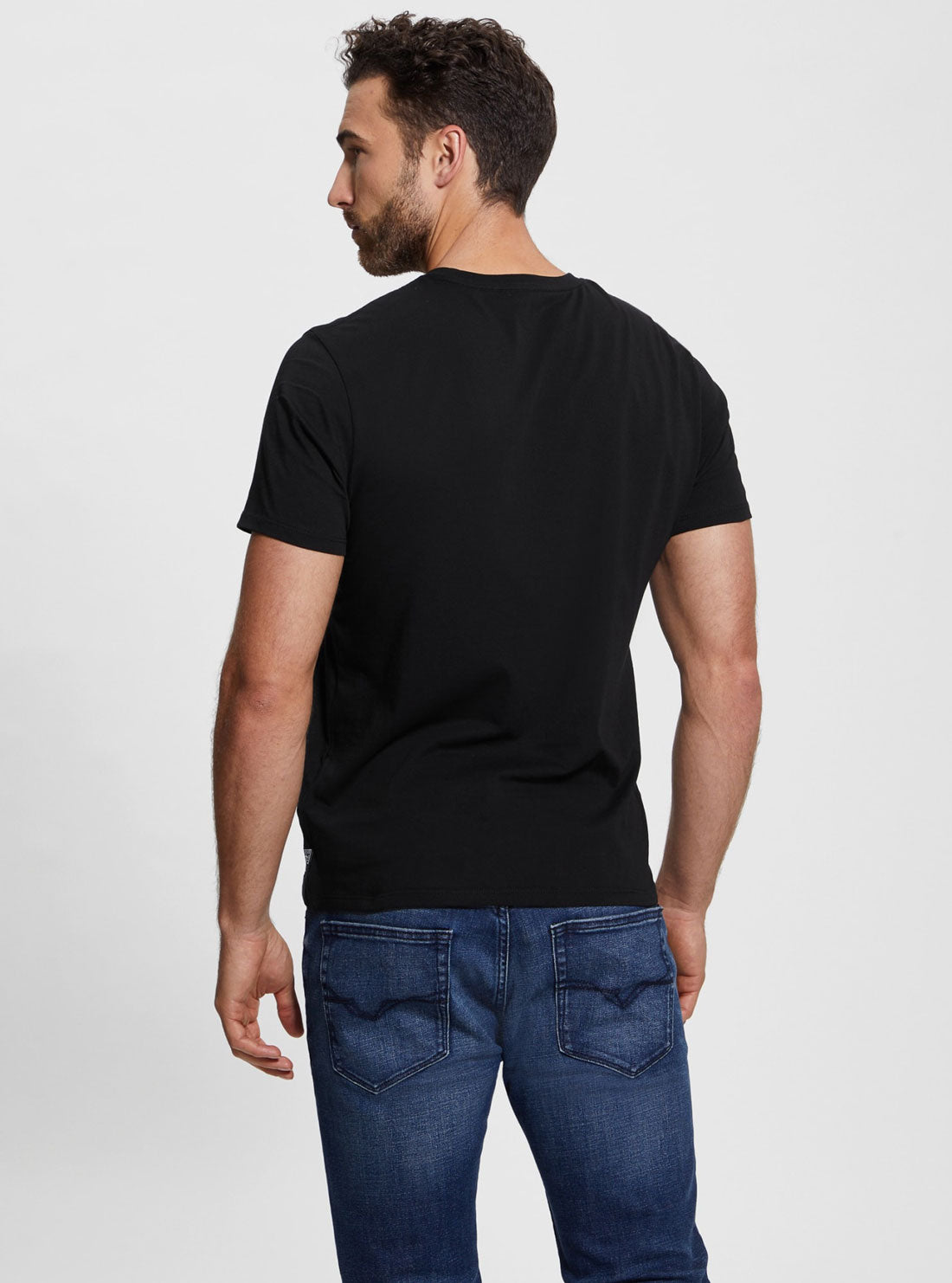 GUESS Black Gold Barque T-Shirt back view