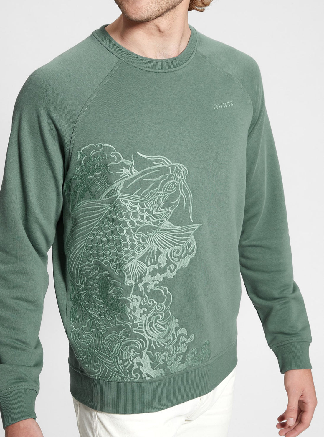 Eco Green Embroidered Jumper