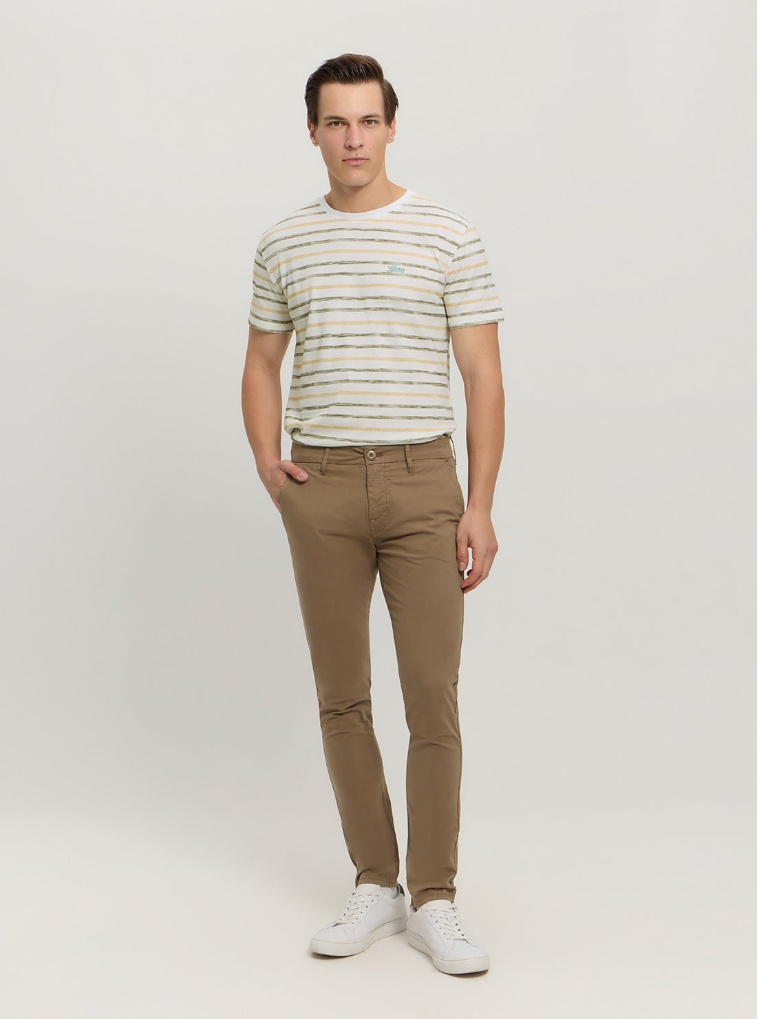 Brown Daniel Skinny Chino Pants