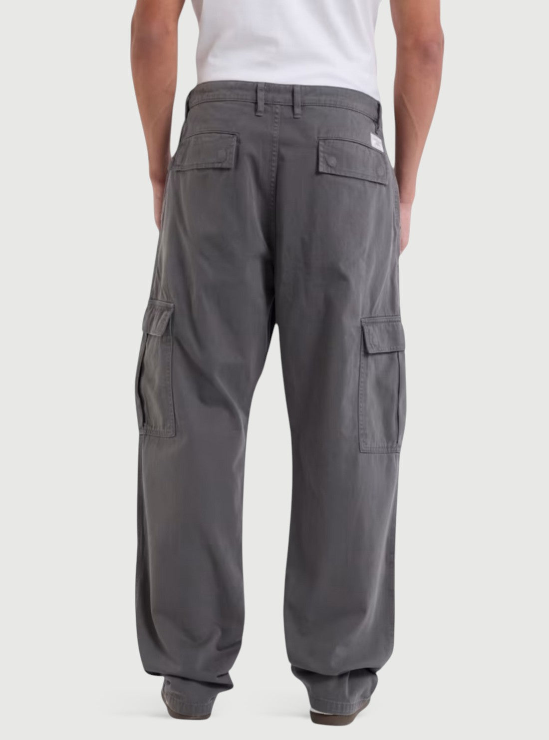 Guess Jeans Grey Cargo Chino Pants M4YB40WGCV1 Back View