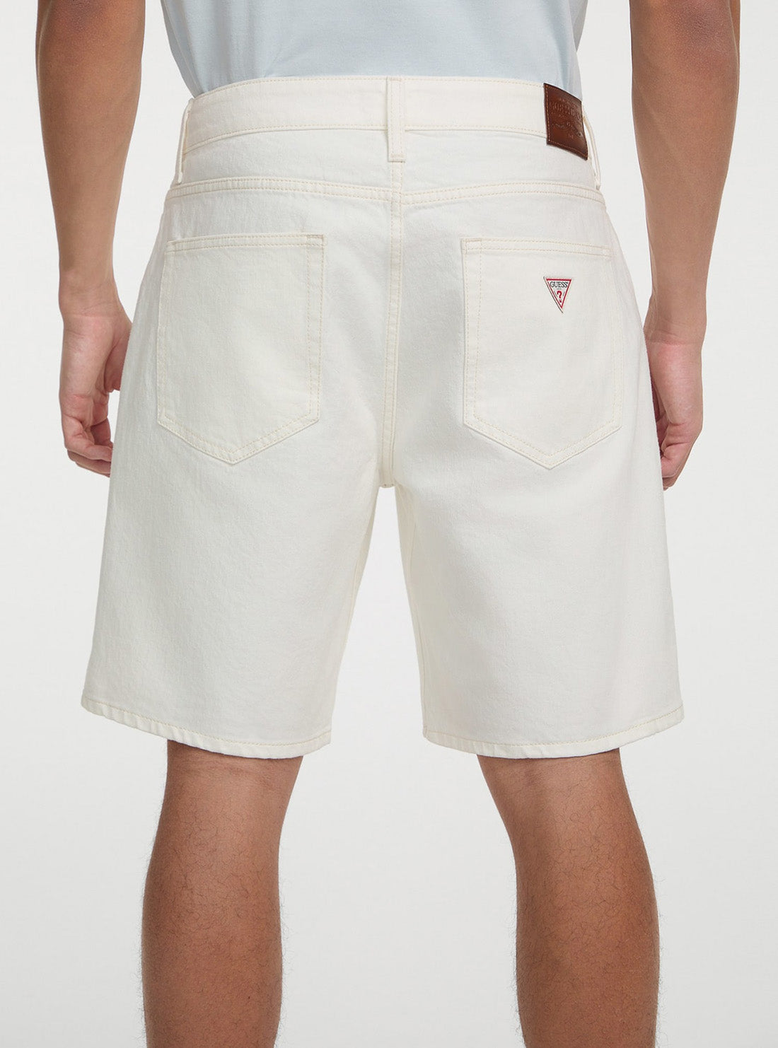 Guess Jeans White Regular Denim Shorts M4YD37D5OC1 Back Detail View