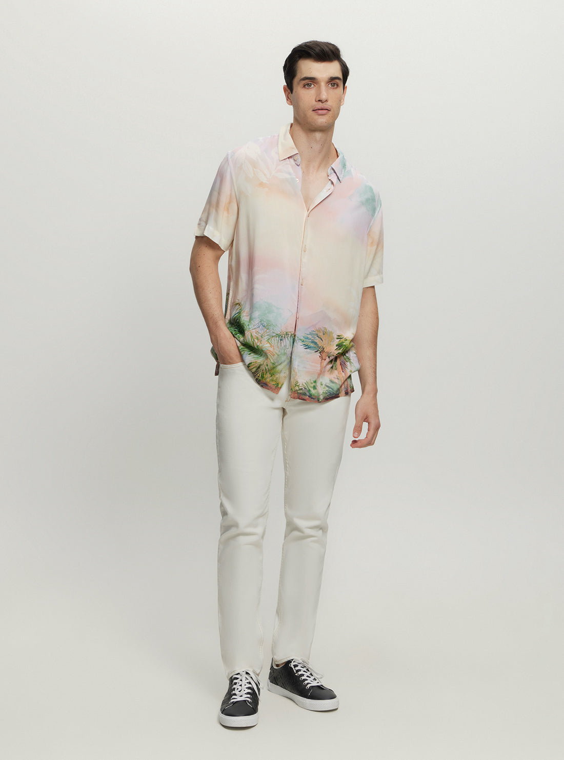 Eco Palm Print Shirt