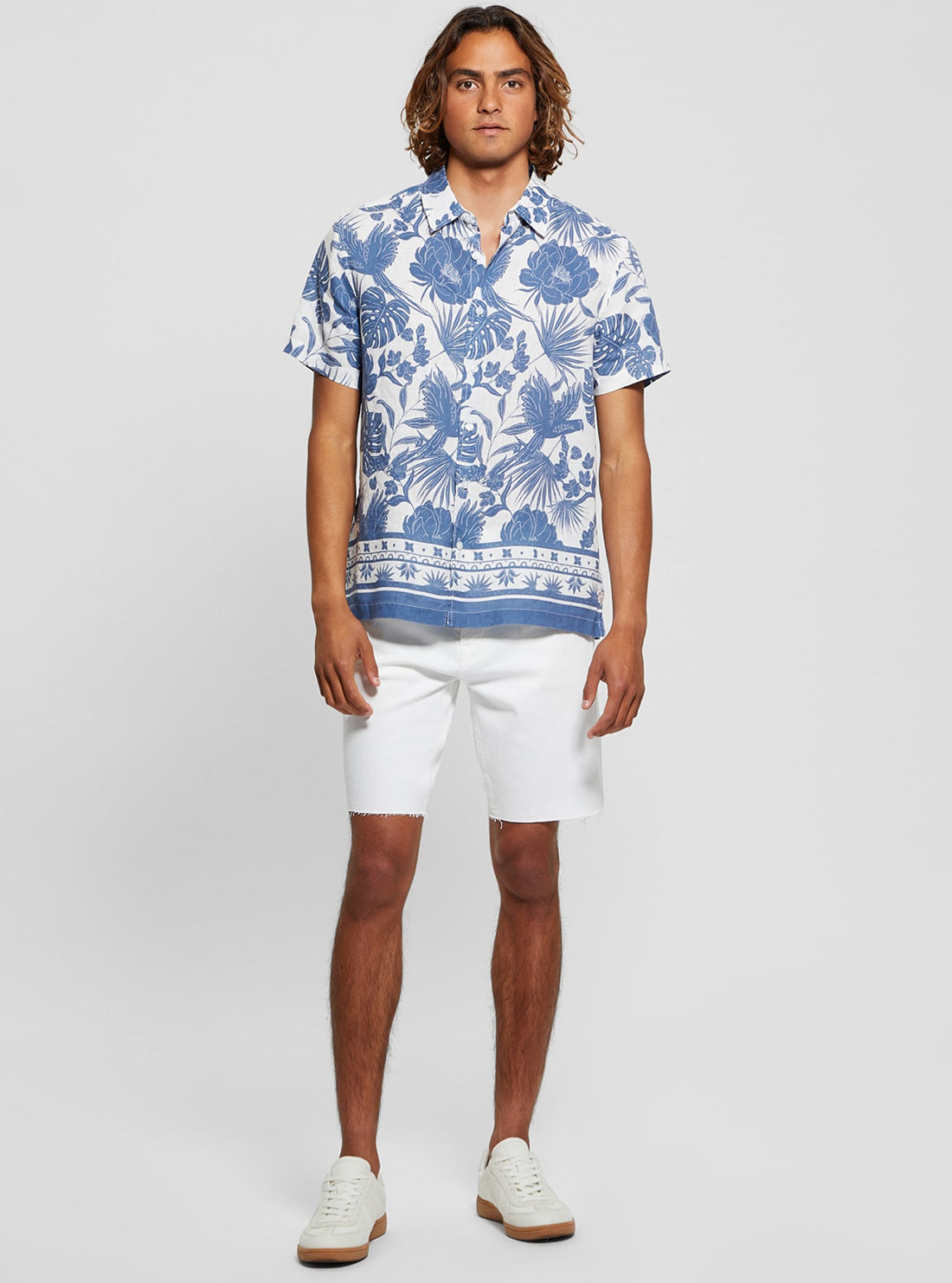 Tropical Print Island Short Sleeve Shirt