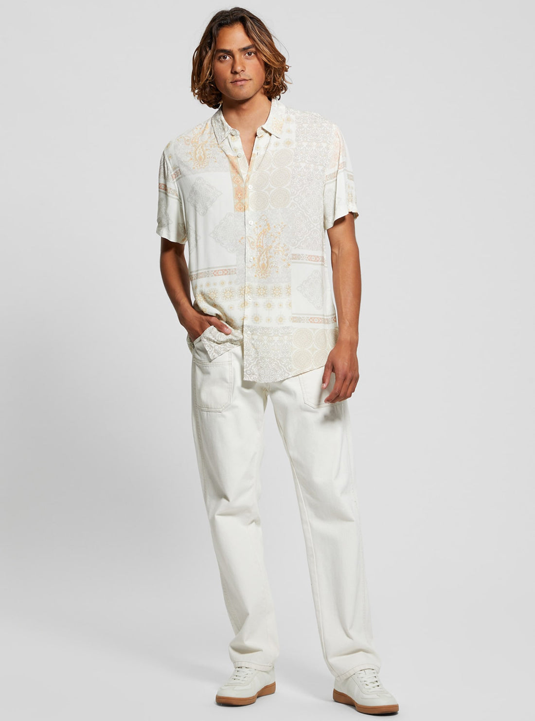 Eco White Patchwork Shirt