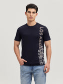 Eco Navy Vertical Logo T-Shirt