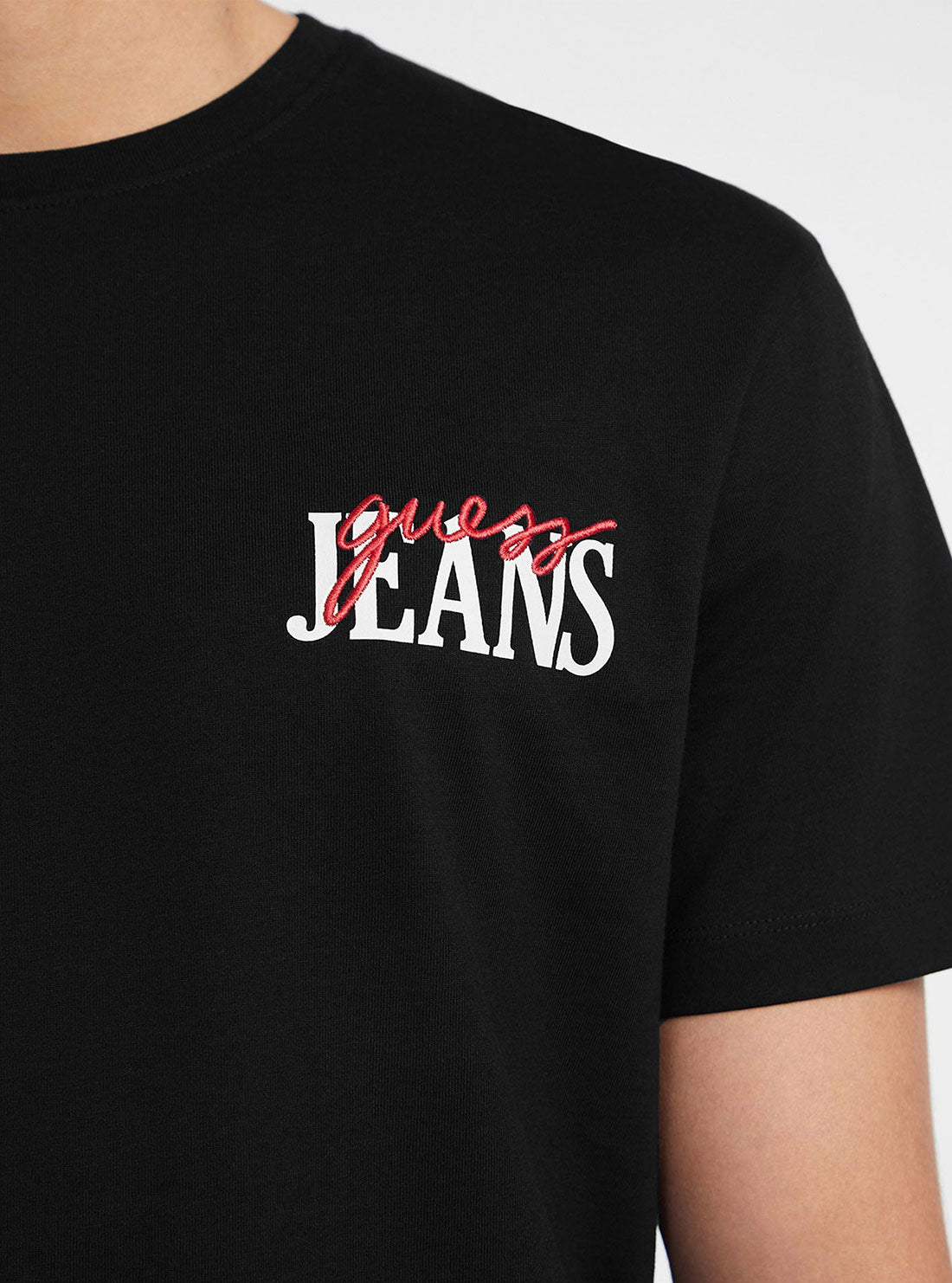 Guess Jeans Black Logo T-Shirt detail view