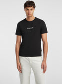 GUESS Guess Jeans Black Slim Logo T-Shirt front view