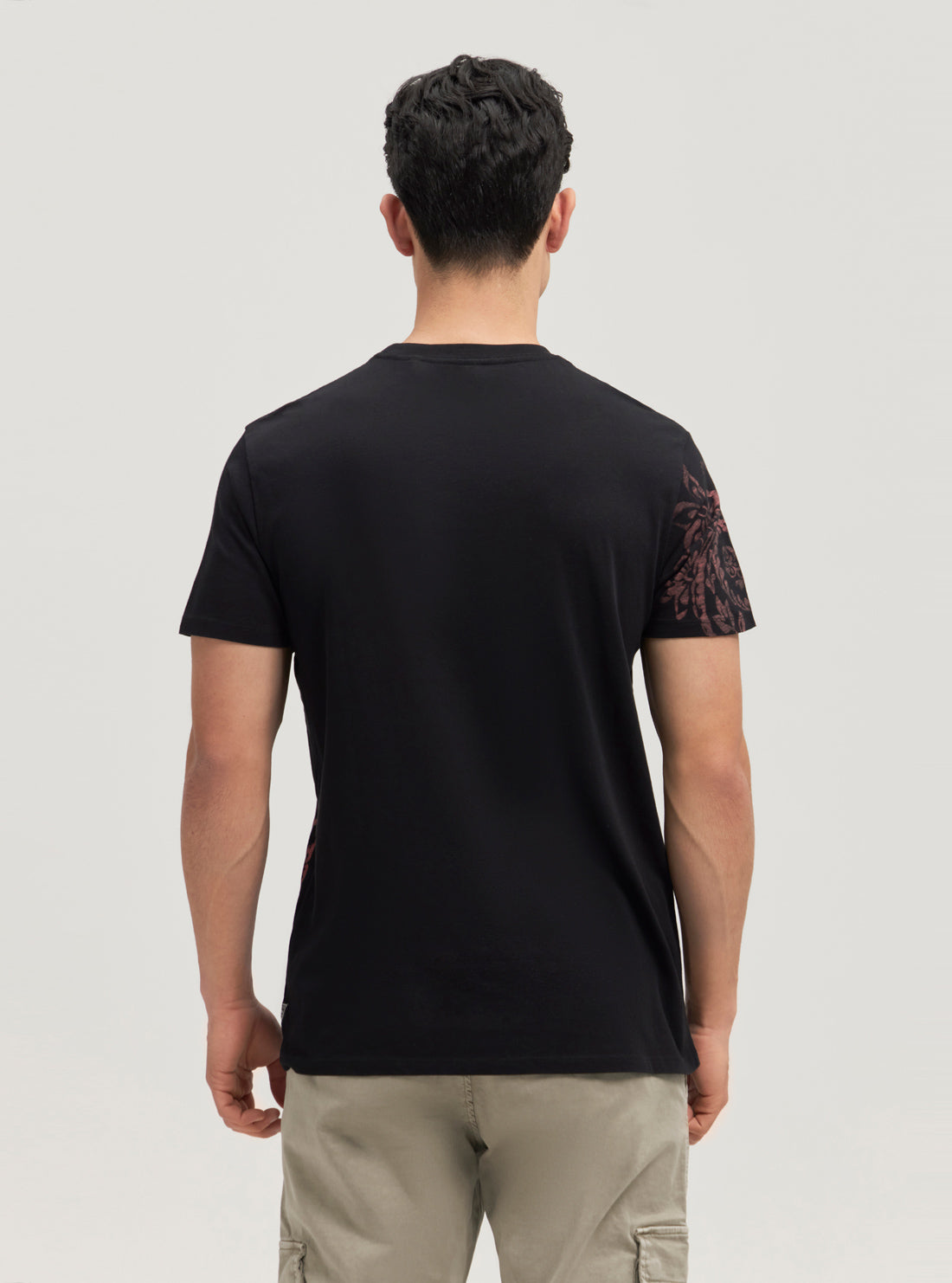 Eco Black Faded Paisley T-Shirt