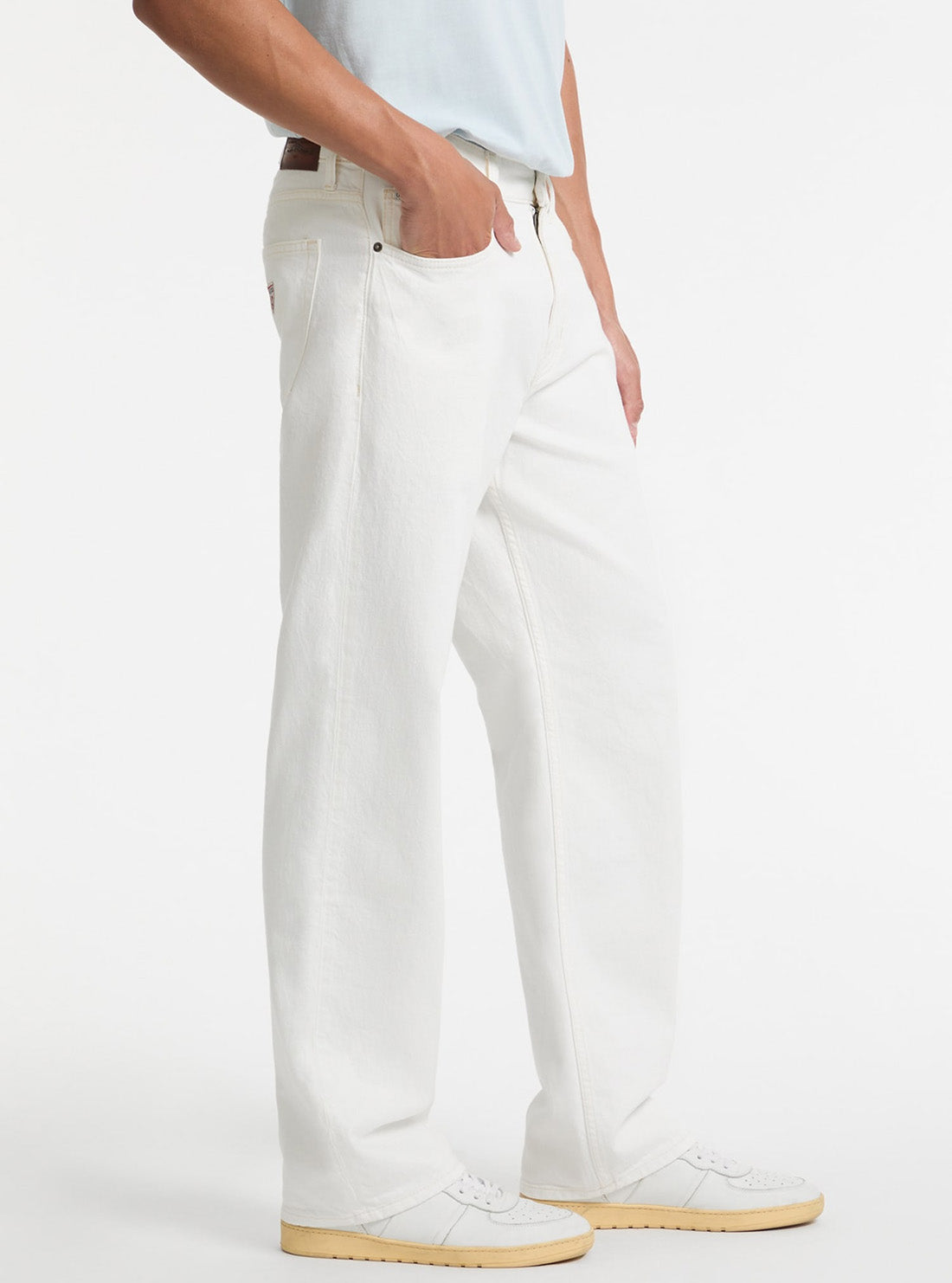 Guess Jeans White G18 Relaxed Jeans M5GAB3D5OC1 Front Side View