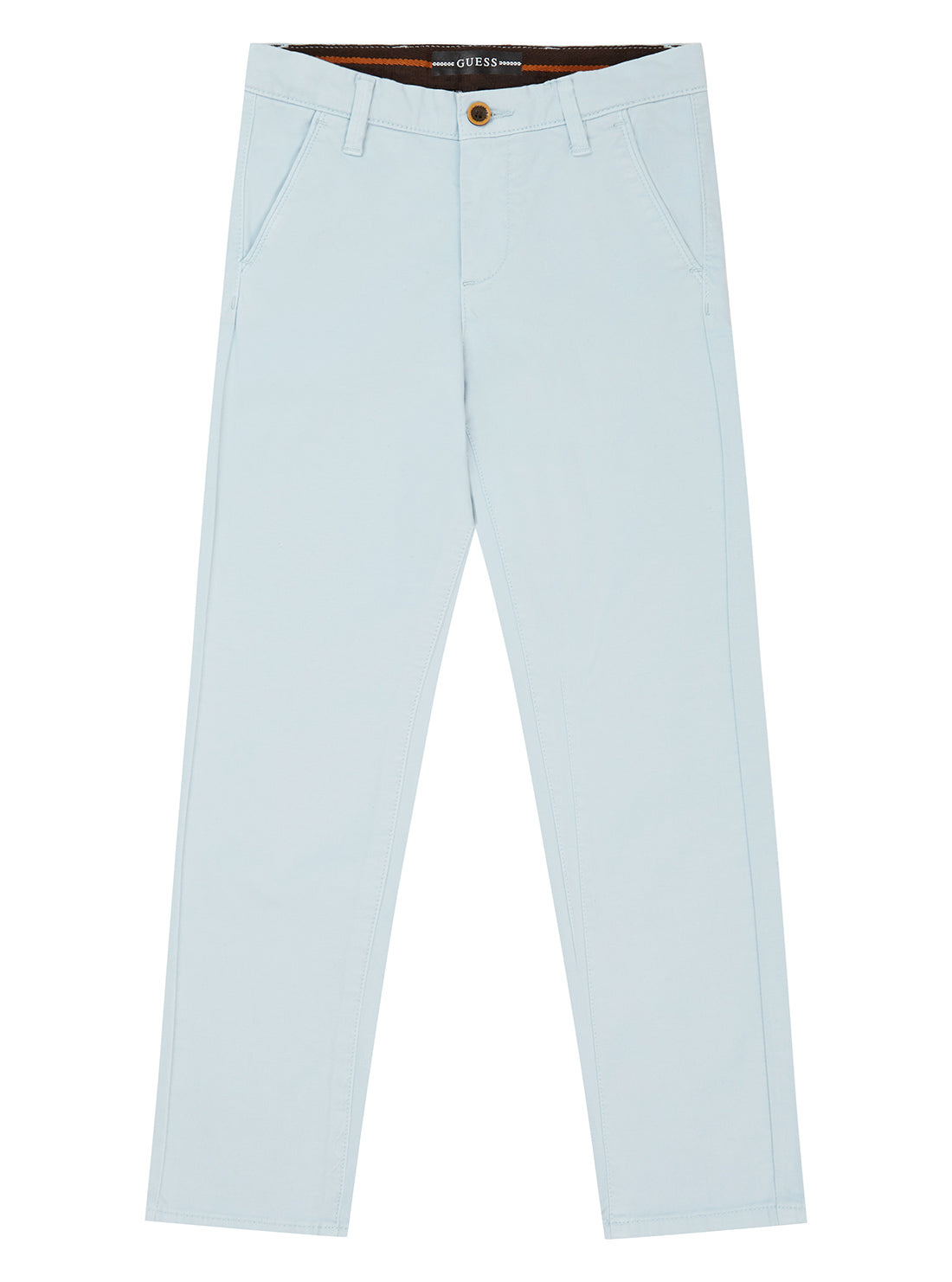 Frosted Blue Sateen Chino Pants (2-7)
