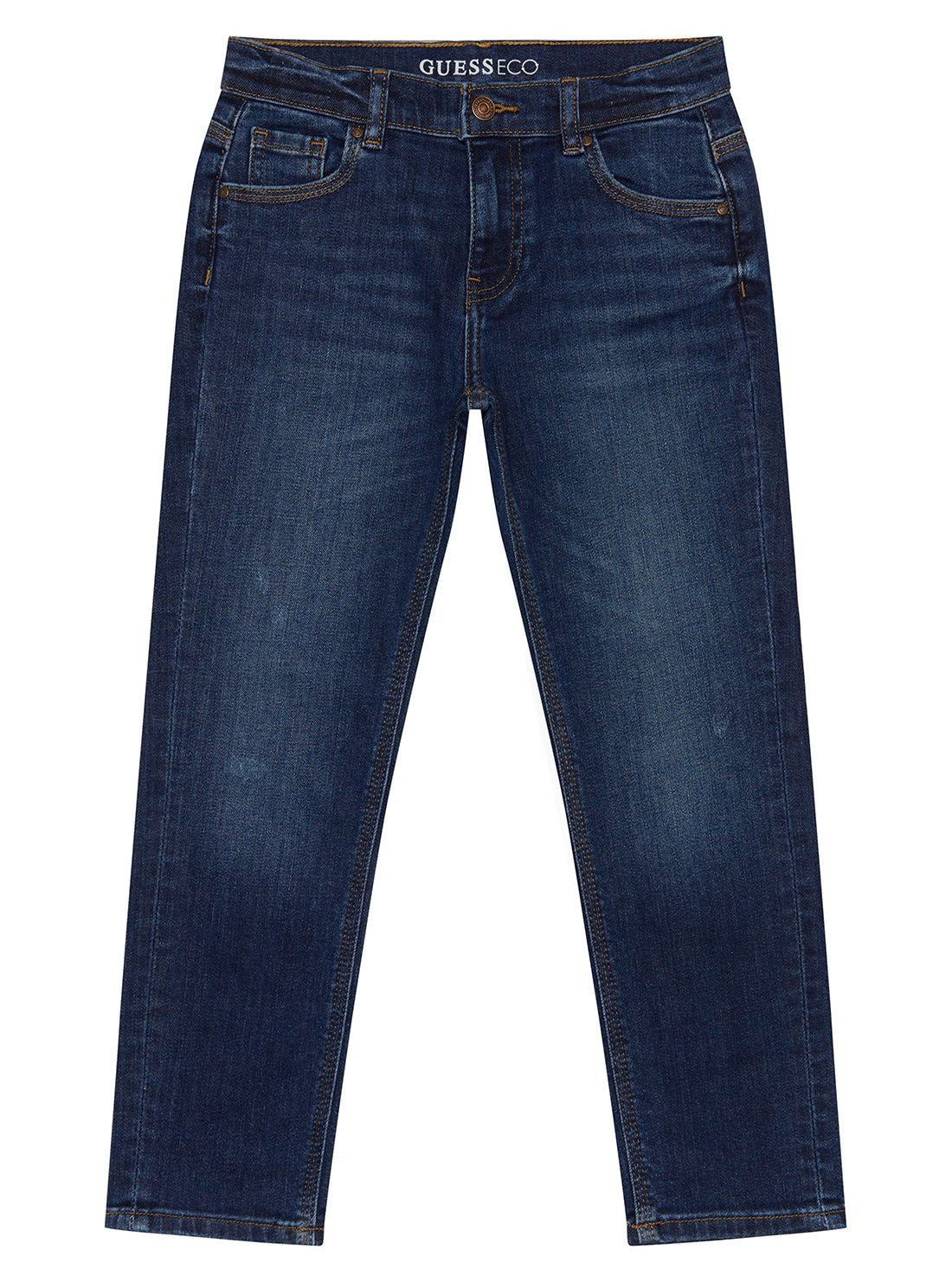 GUESS Blue Denim Straight Leg Pants (2-7) front view