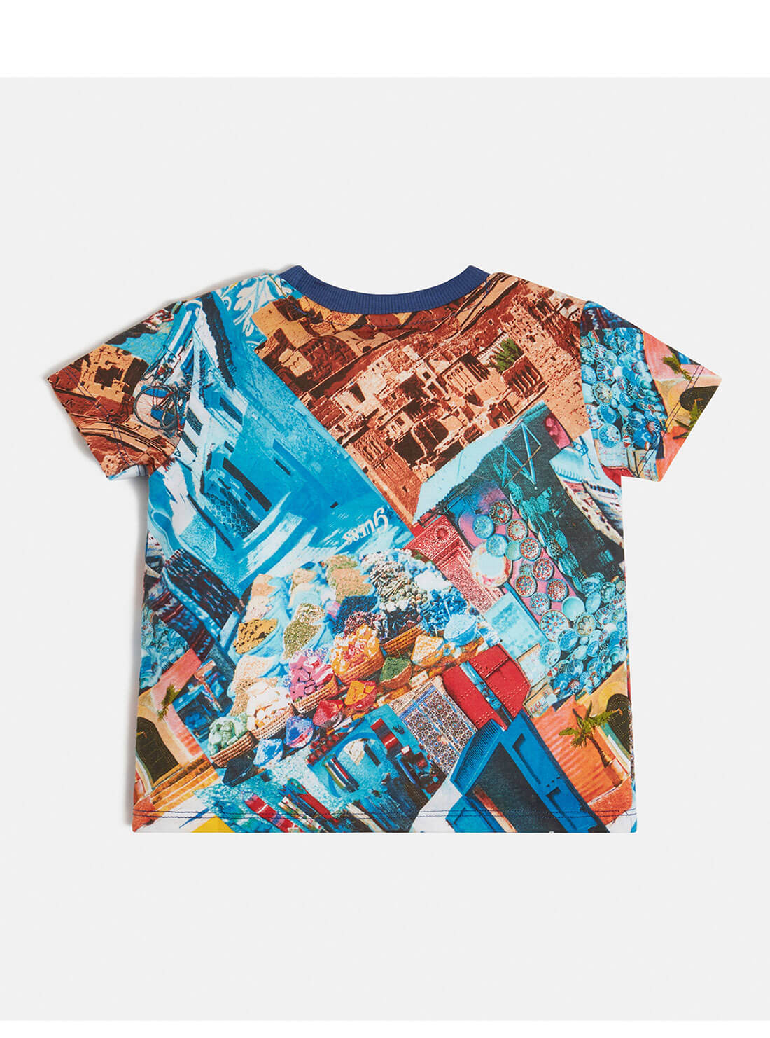 Boy's Graphic Patchwork T-Shirt (2-7) back view