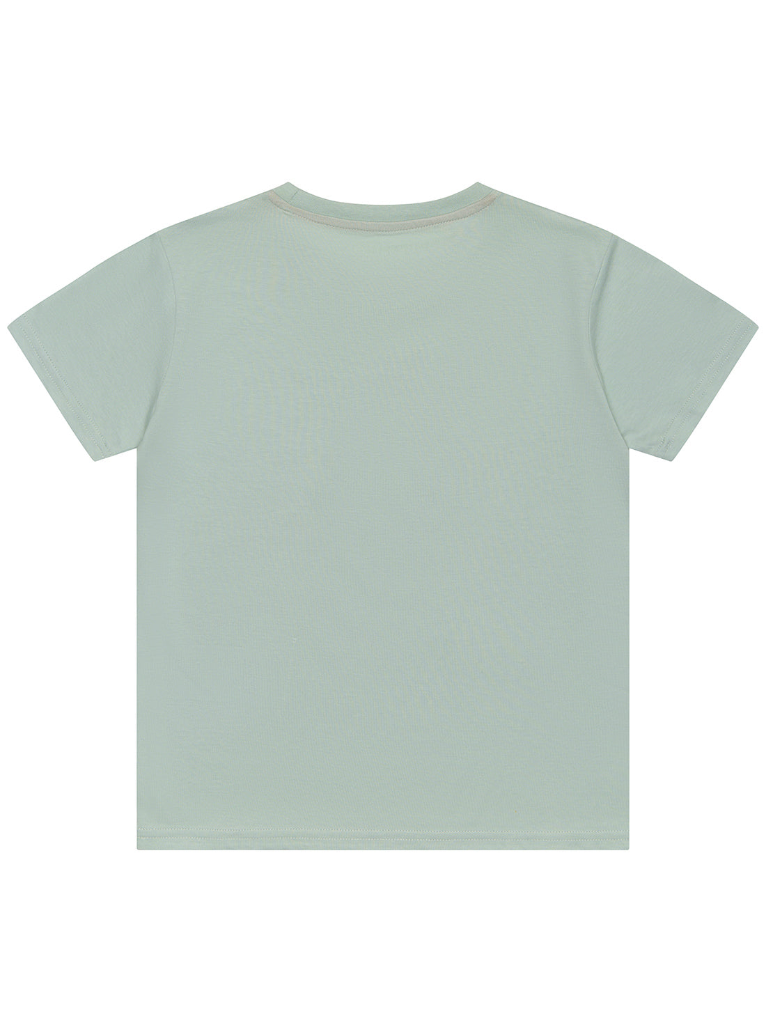 Light Green Peace and Love Logo T-Shirt (2-7) | GUESS Kids | back view