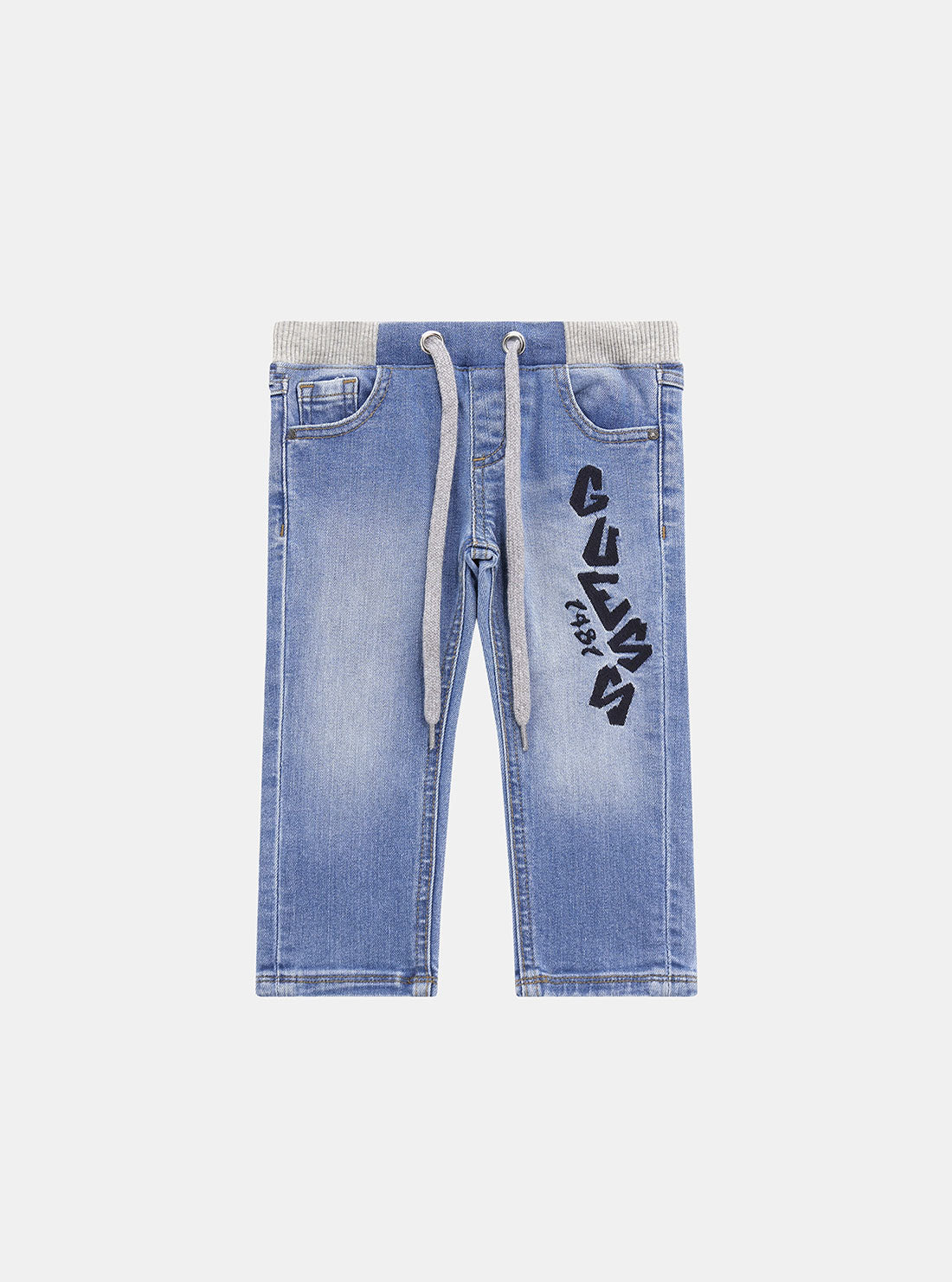 GUESS Blue Denim Pull On Pants (2-7) front view