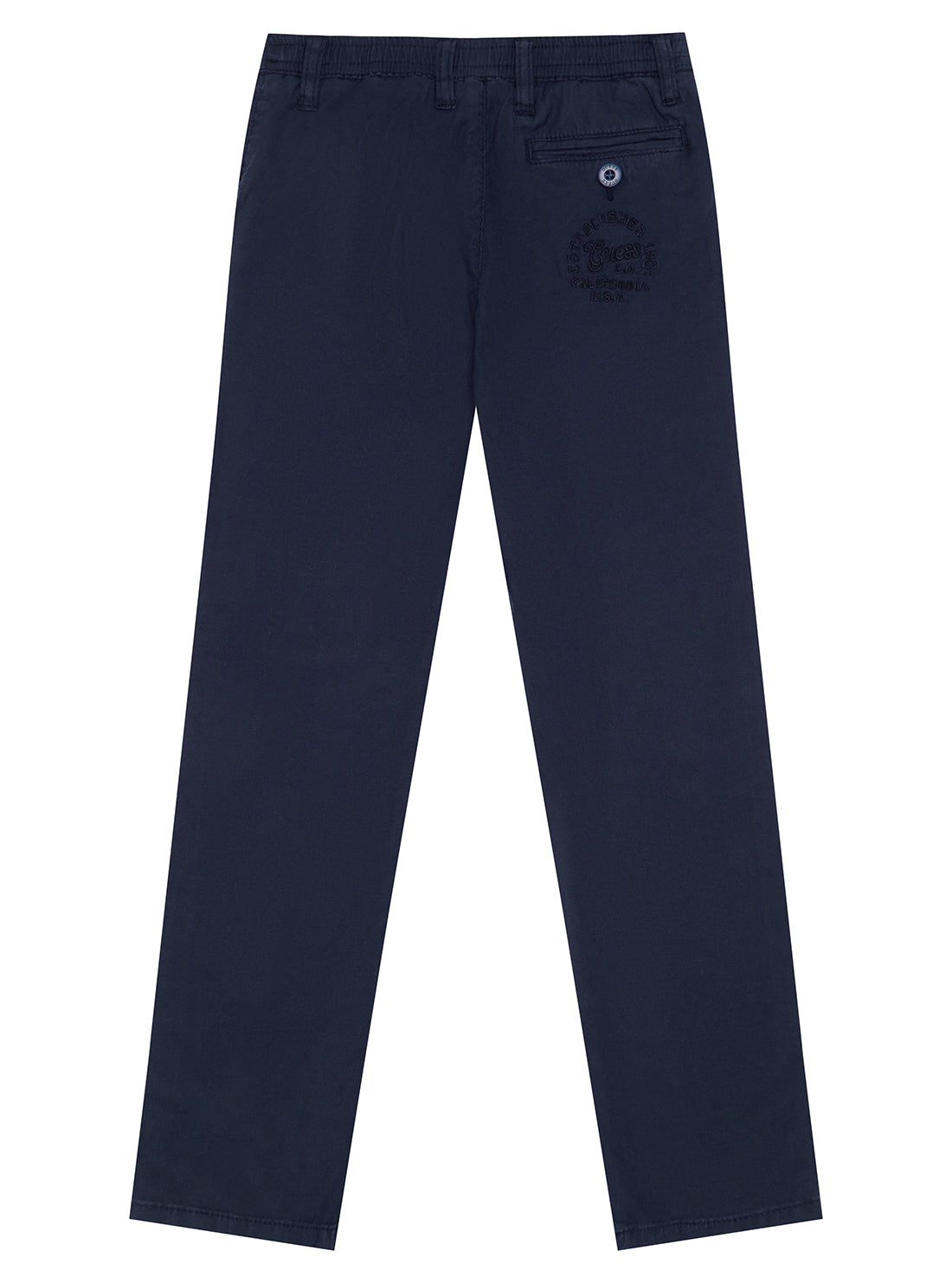 GUESS Navy Linen Jogger Chino Pants (2-7) back view