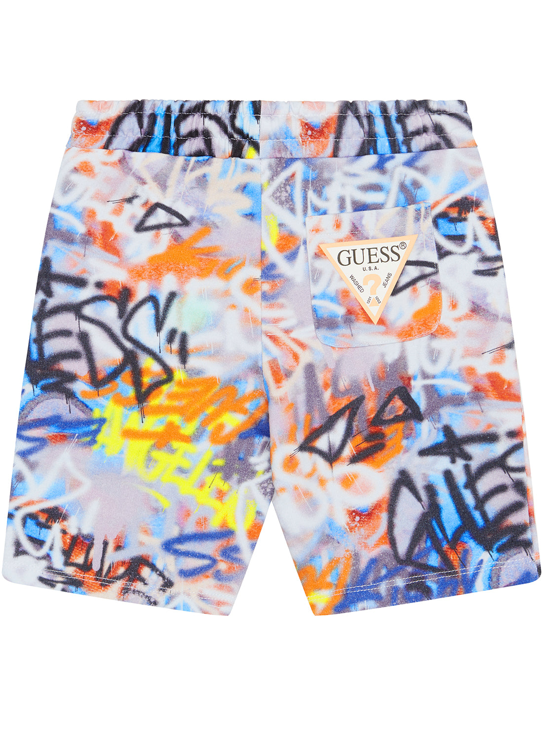 GUESS Graffiti Print Active Shorts back view view