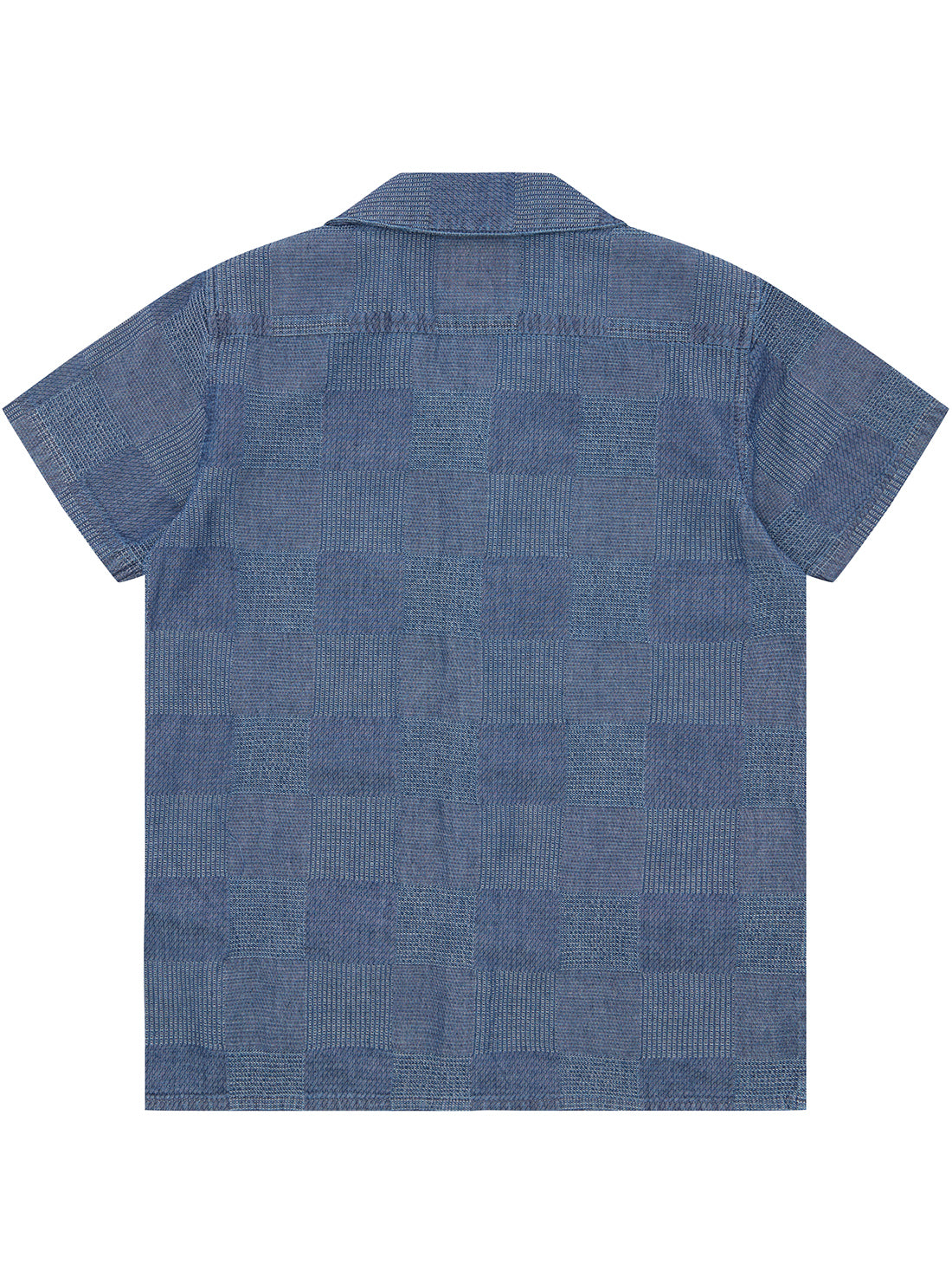 GUESS Blue Indigo Dobby Shirt (2-7) back view