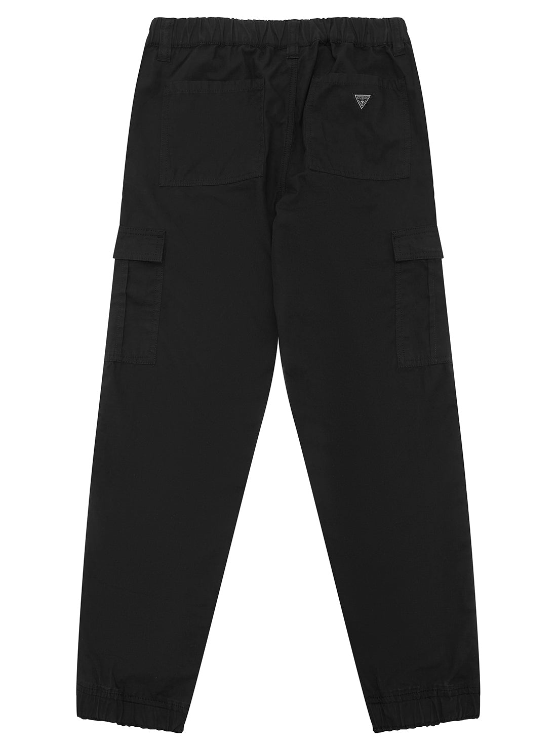 Black Poplin Cargo Pants (2-7)