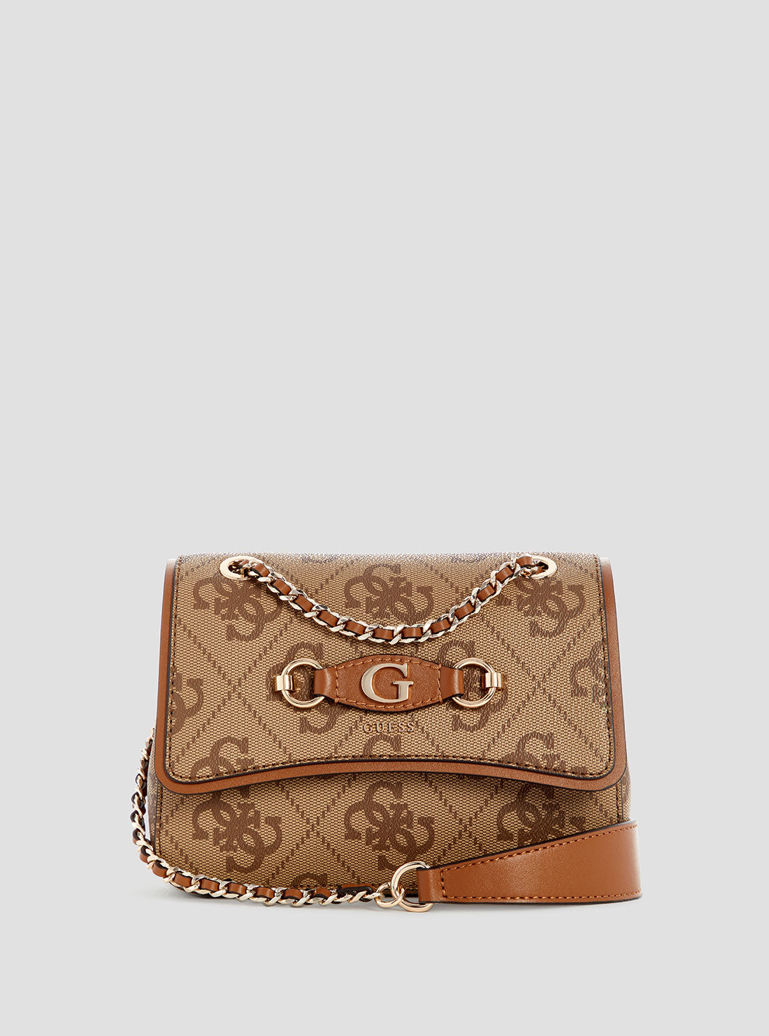 Brown Logo Izzy Crossbody Bag