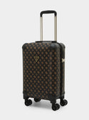 GUESS Brown Logo Jesco 45cm Suitcase side view