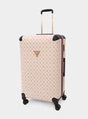 GUESS Pink Logo Wilder 71cm Suitcase front view