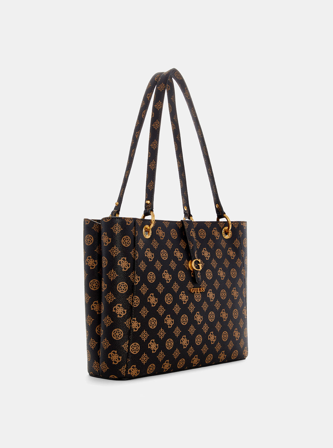 Brown Logo Kuba Noel Tote Bag