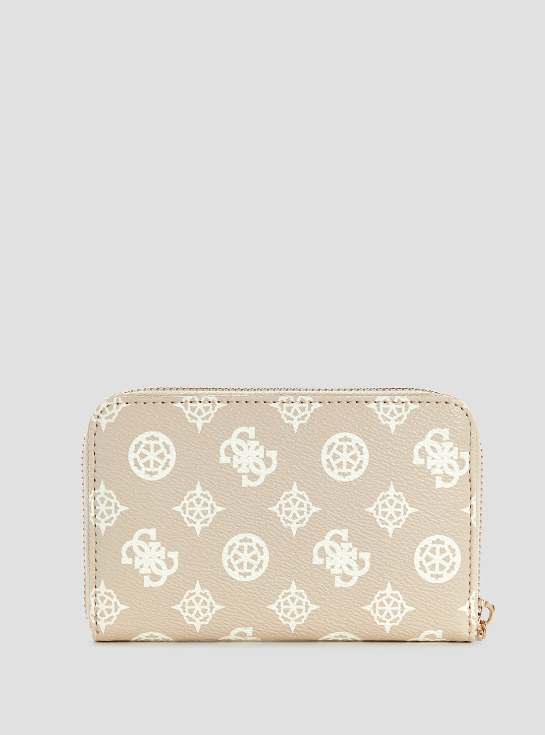 Beige Logo Medium Wallet