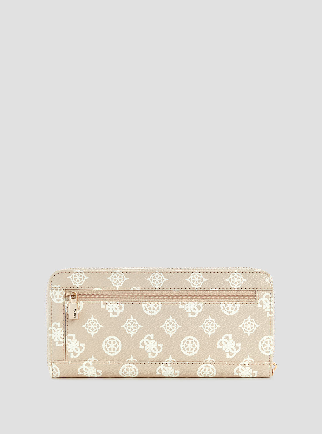 Beige Logo Laurel Large Wallet