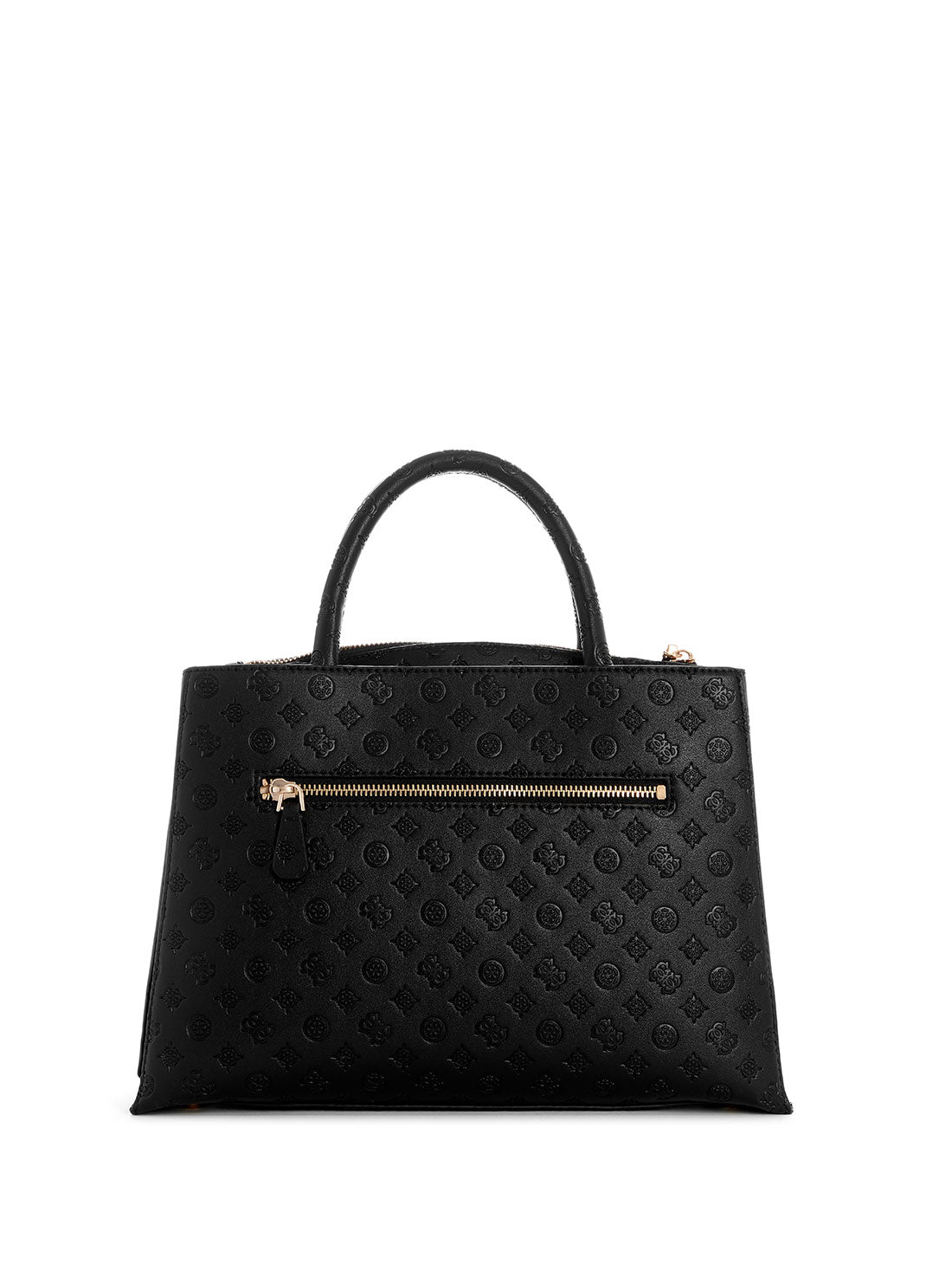 GUESS Black Logo Arlena Girlfriend Satchel Bag back view