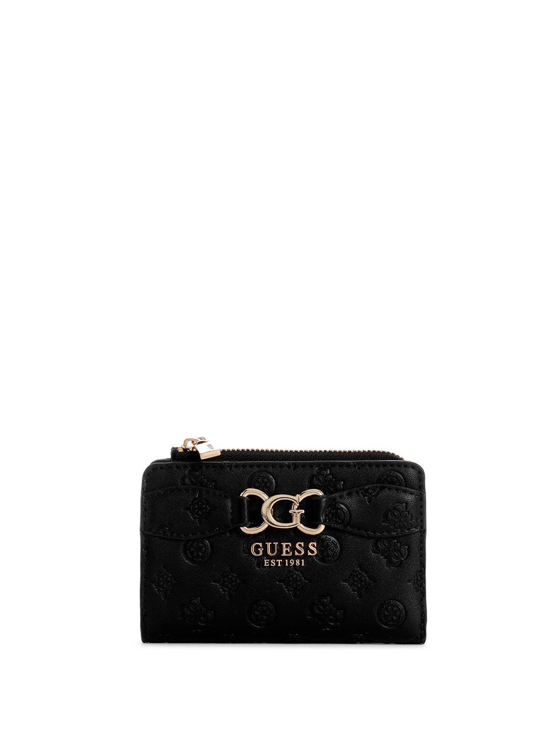 GUESS Black Logo Arlena Card Case front view