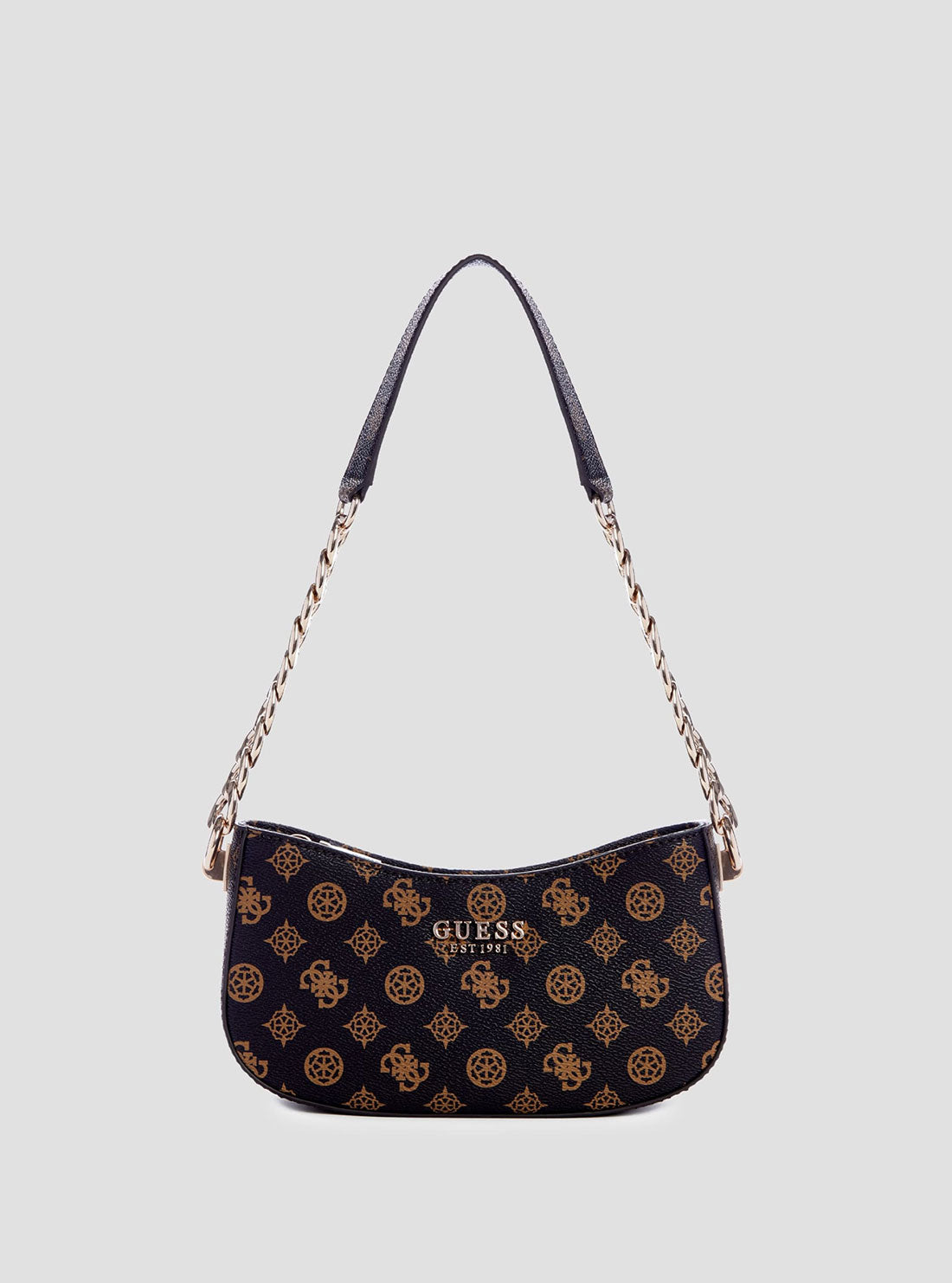 Brown Logo Evelune Shoulder Bag