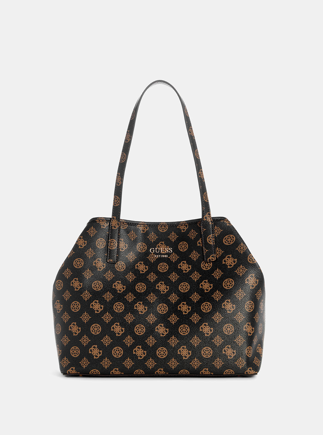 Brown Logo Vikky 2 in 1 Tote Bag