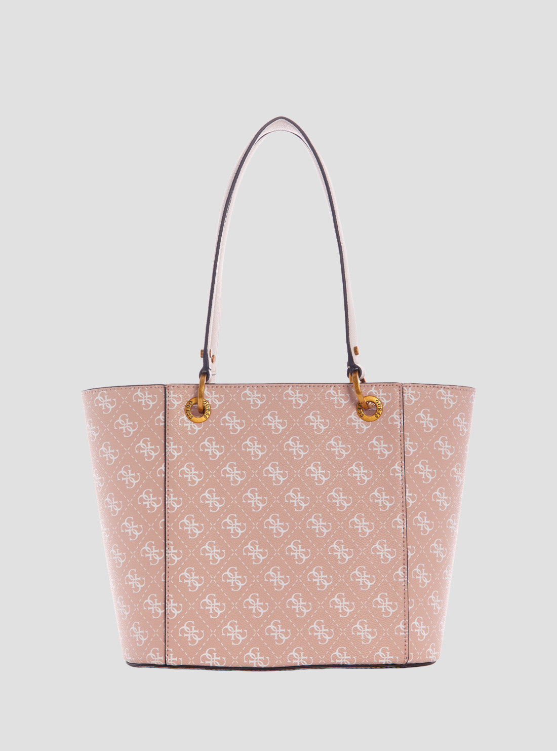 GUESS Women's Pink Logo Noelle Small Elite Tote QA787922REG Back View