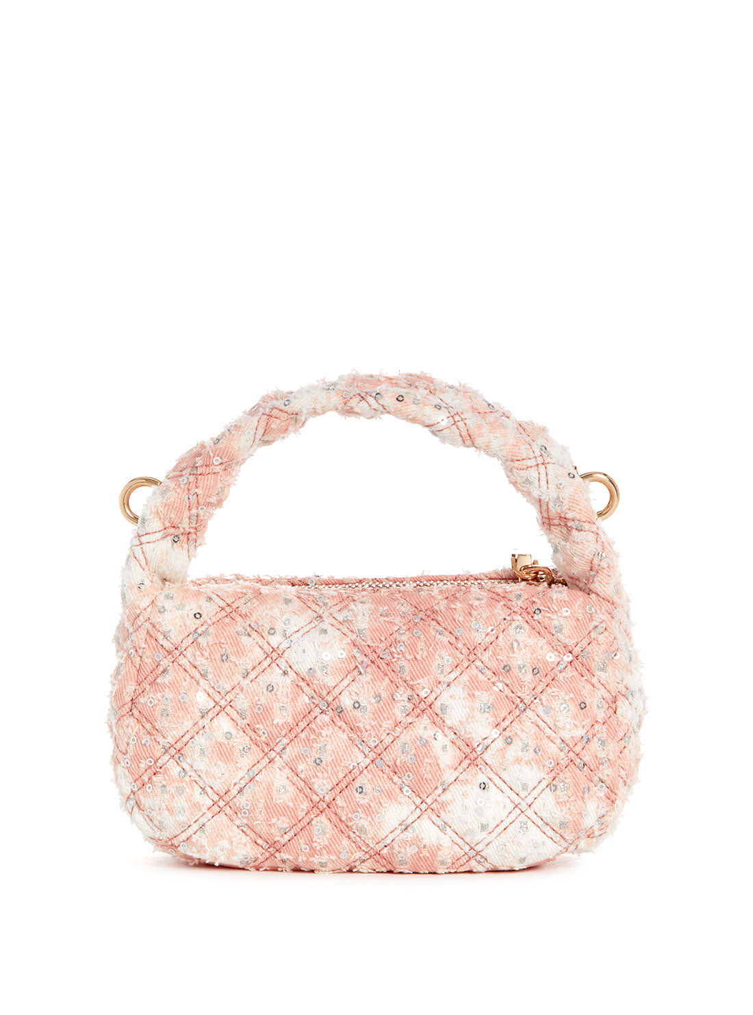 GUESS Pink Rianee Mini Hobo Bag back view