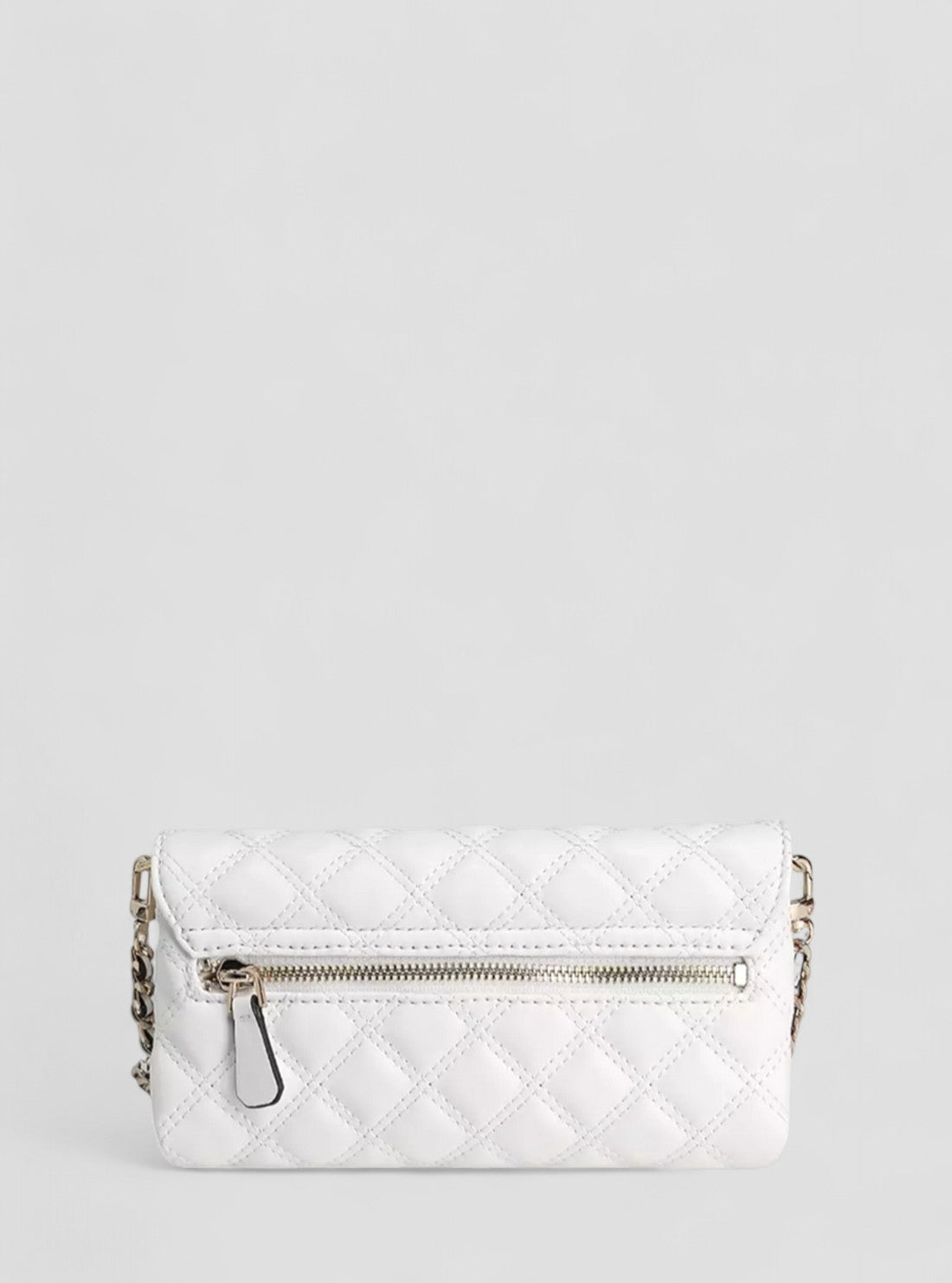 GUESS Womens White Giully Crossbody Organiser Bag QG874875  Back View