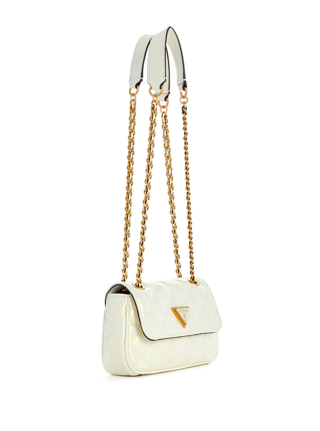 Women's White Giully Mini Convertible Crossbody Bag side view