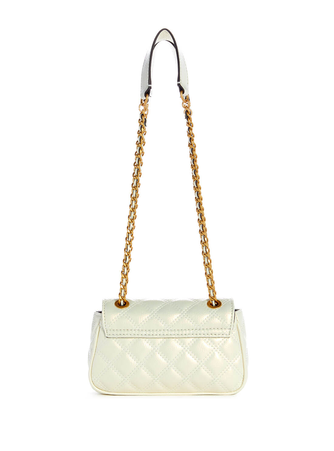 Women's White Giully Mini Convertible Crossbody Bag back view