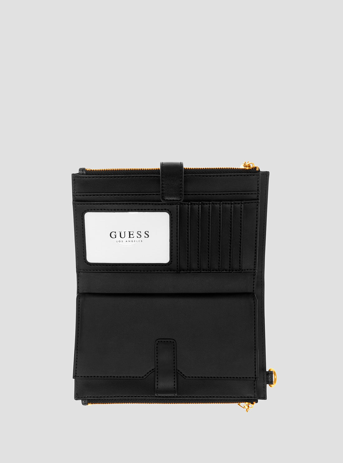 Black Giully Double Zip Wallet