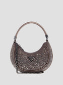 Silver Zalina Small Hobo Bag