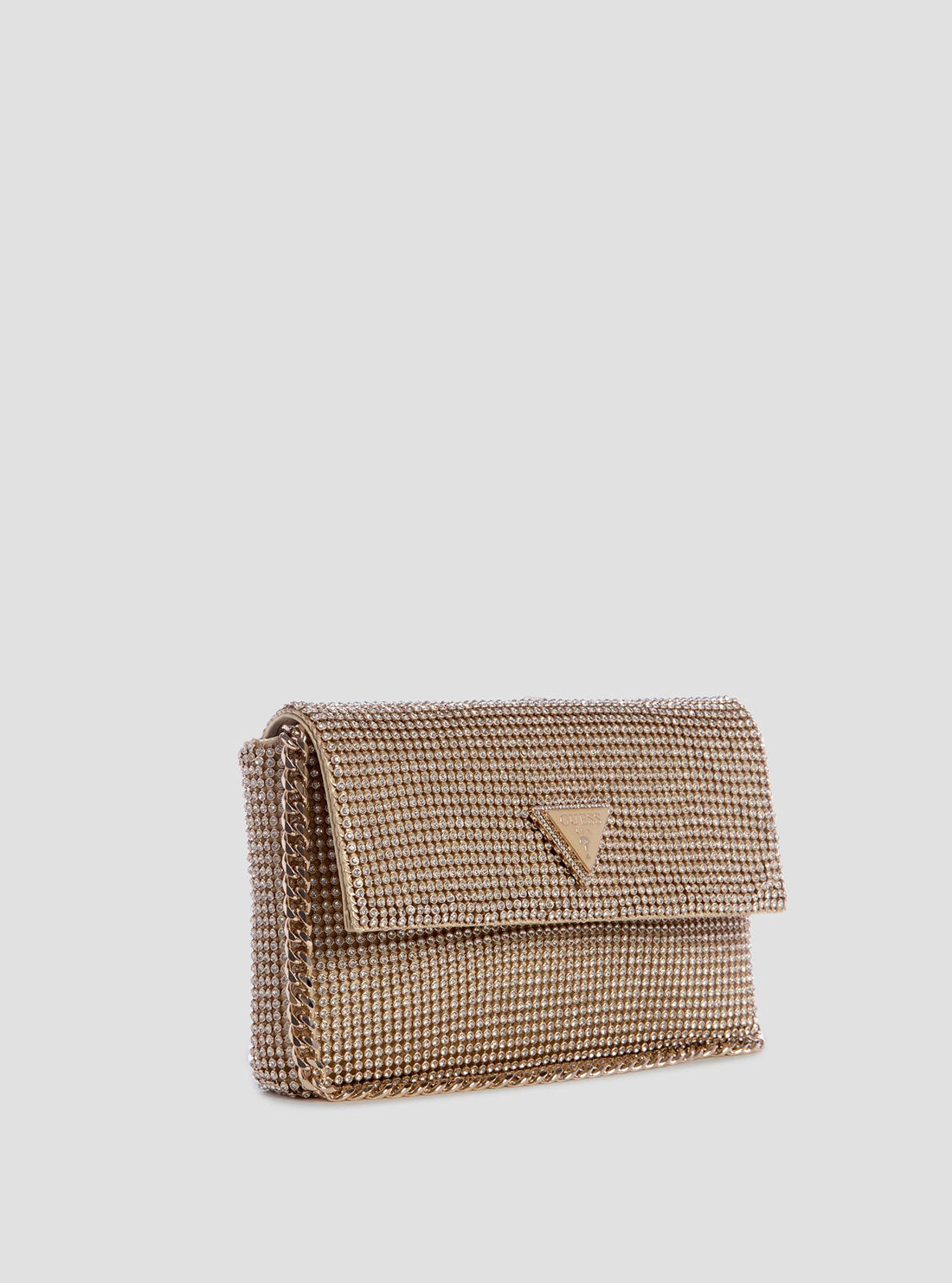 Gold Zalina Clutch Bag