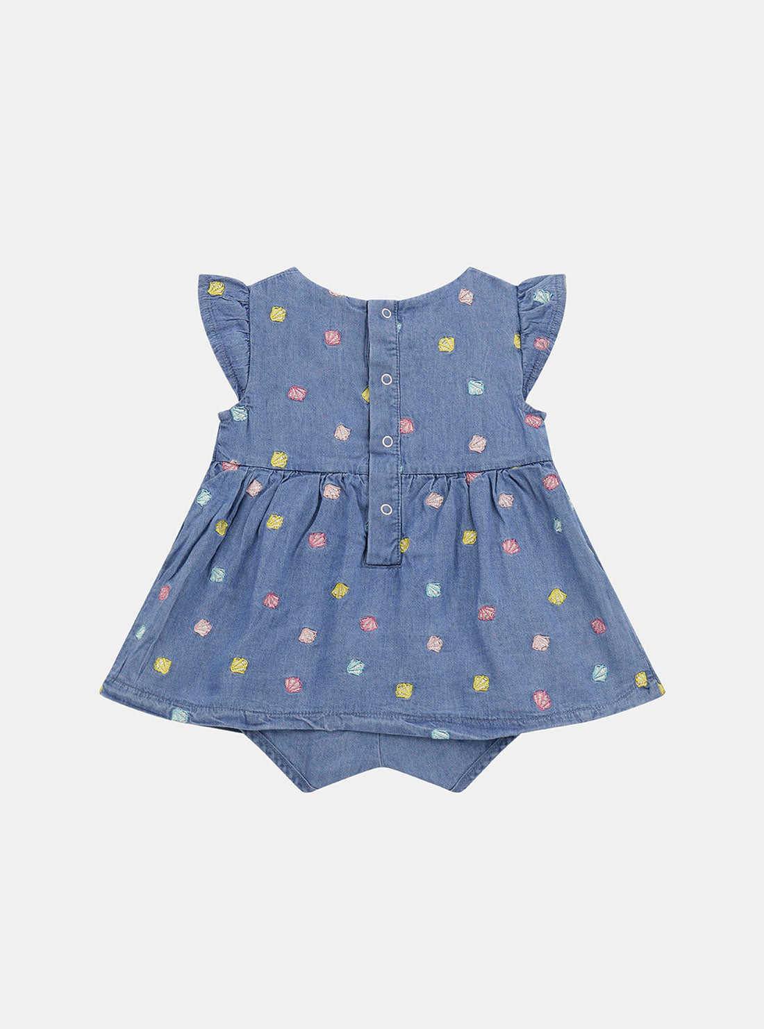 Denim Blue Chambray Bodysuit Dress (0-12M)