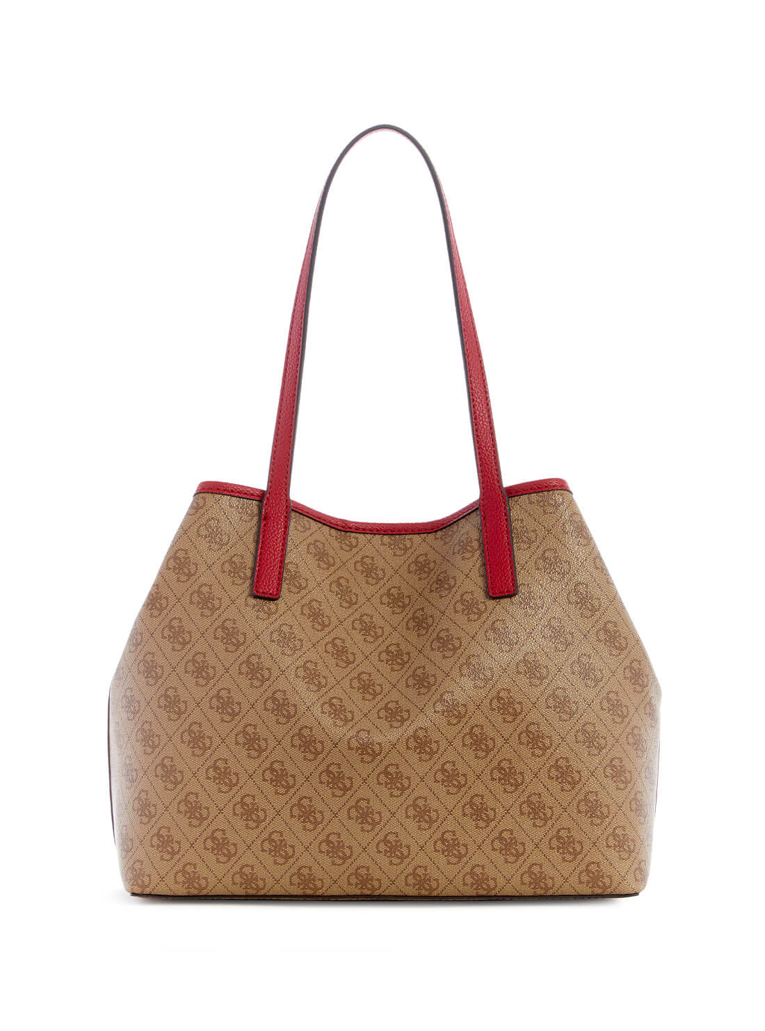 Brown Logo Vikky Tote Bag | GUESS Women's Handbags | back view