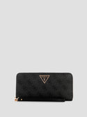 GUESS Black Logo Laurel Large Wallet image
