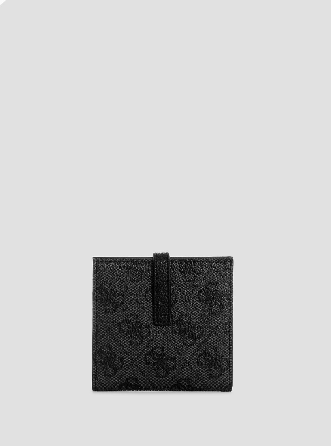 Black Logo Laurel Tab Card Case