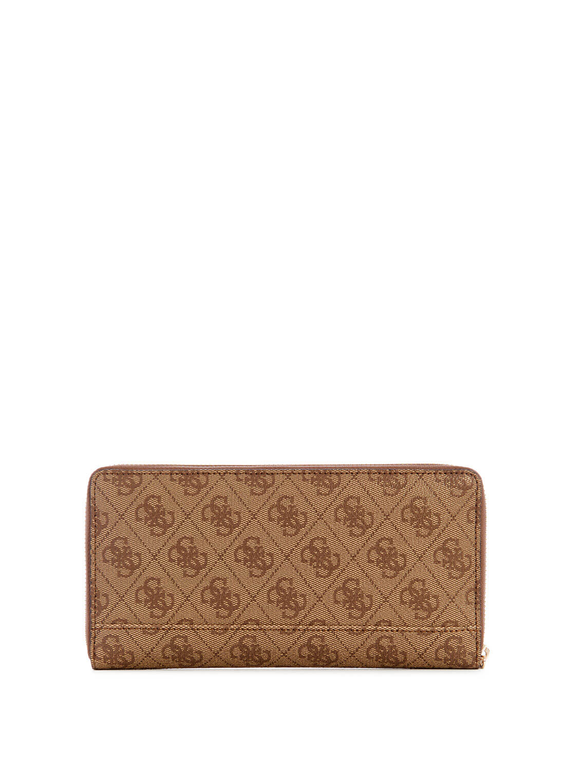 Latte Brown Logo Laurel Large Wallet | GUESS Women's Handbags | back view