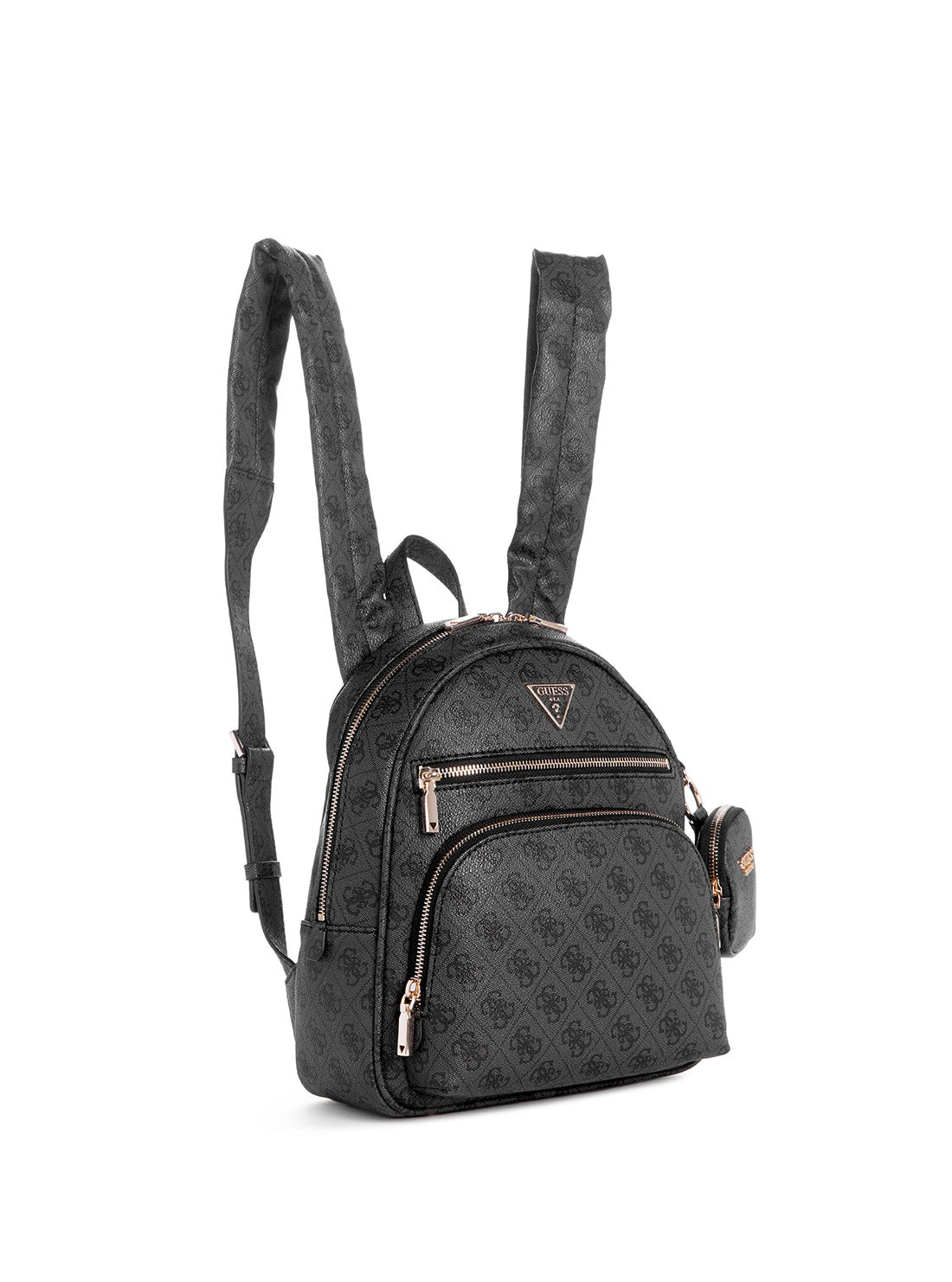 GUESS Black Logo Power Play Backpack side view