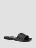 GUESS Black Tamedi Slide Sandals front view