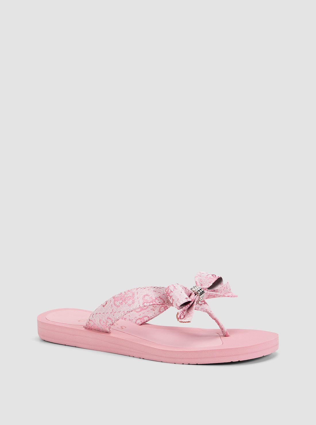 GUESS Footwear Pink Tuta Slip-on Sandals TUTA3 Front Side View