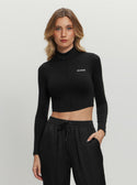 Black Coline Long Sleeve Active Top