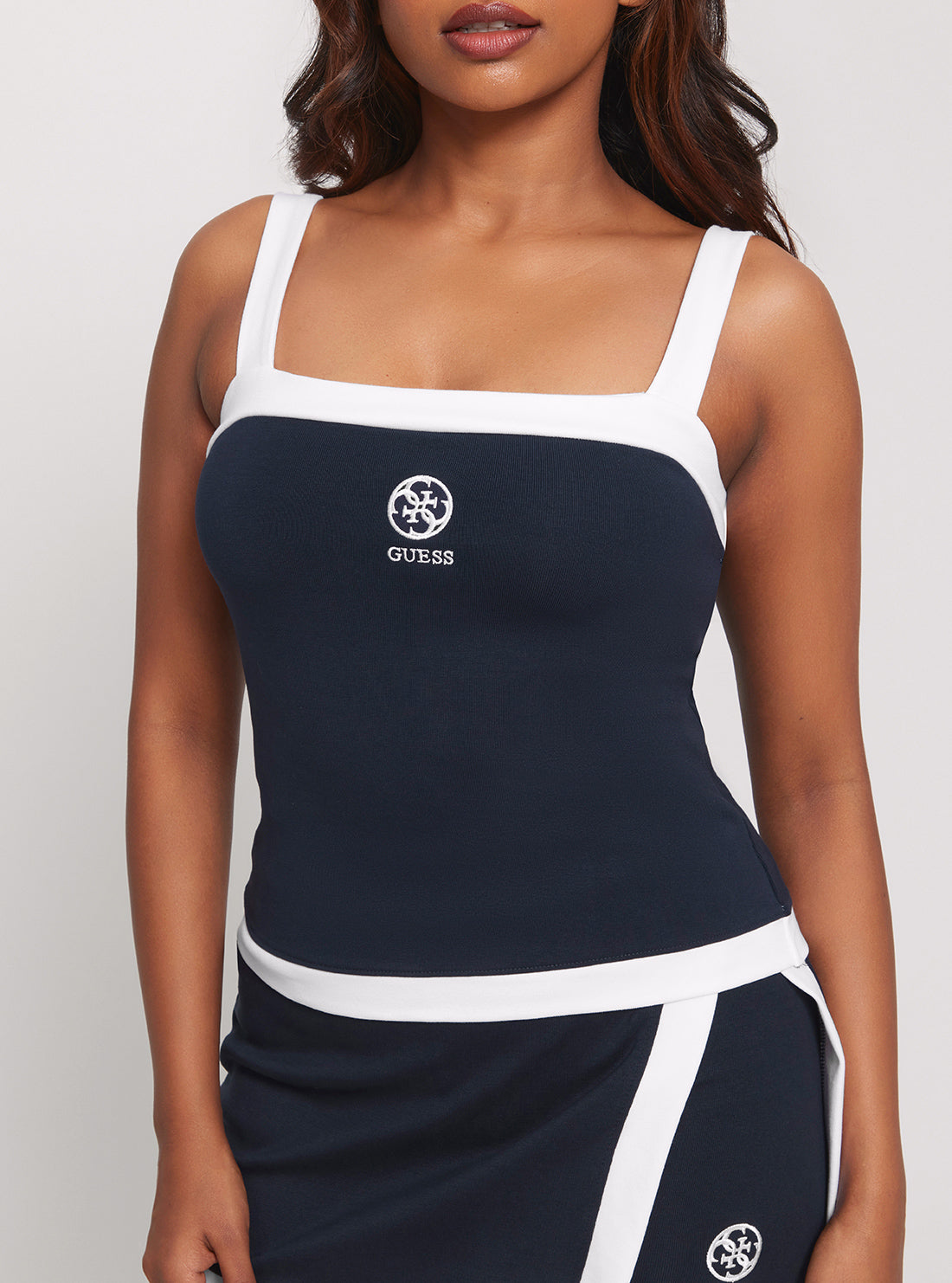 GUESS Navy Harper Active Tank Top detail view